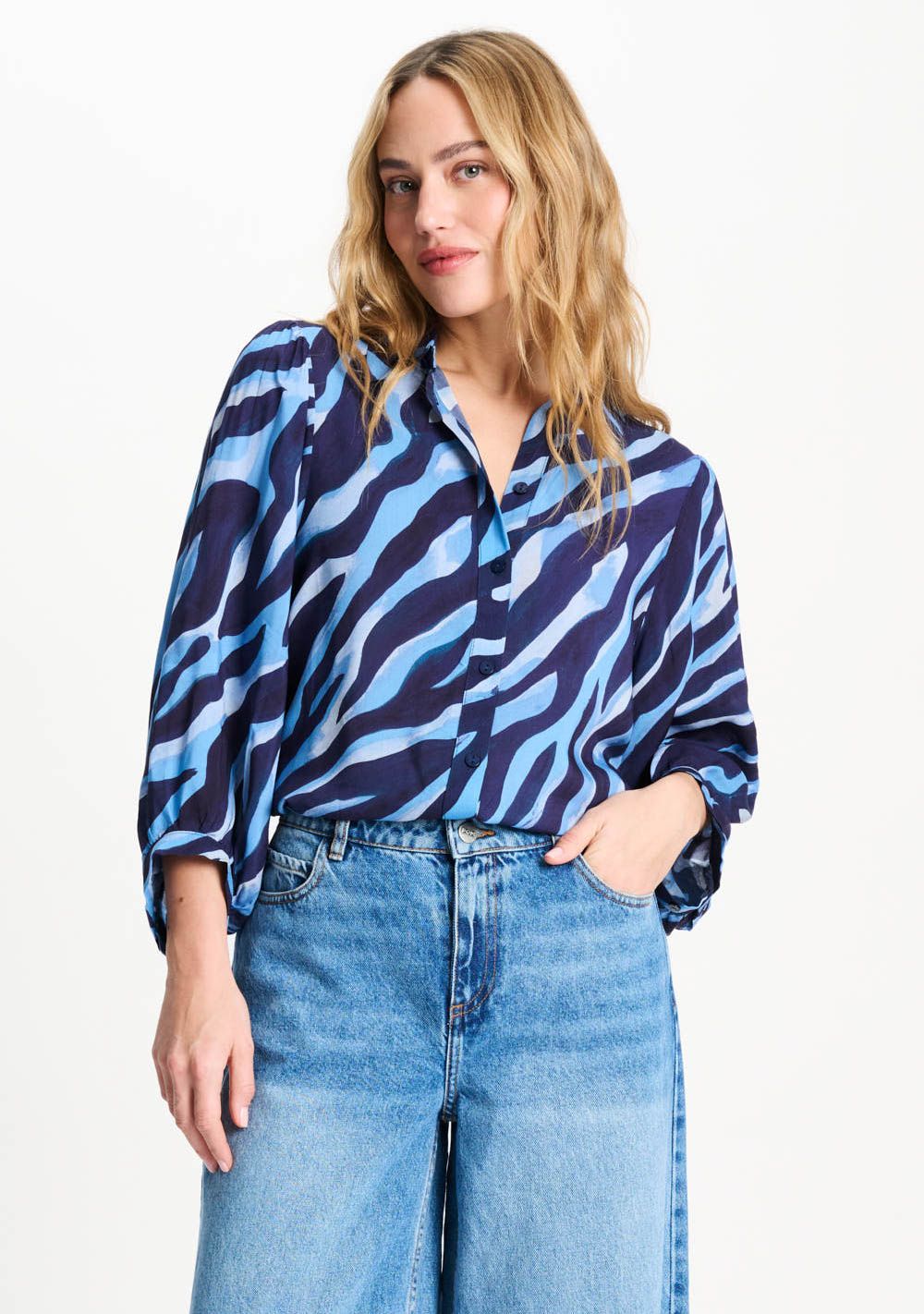POM AMSTERDAM - BLOUSE - Blauw