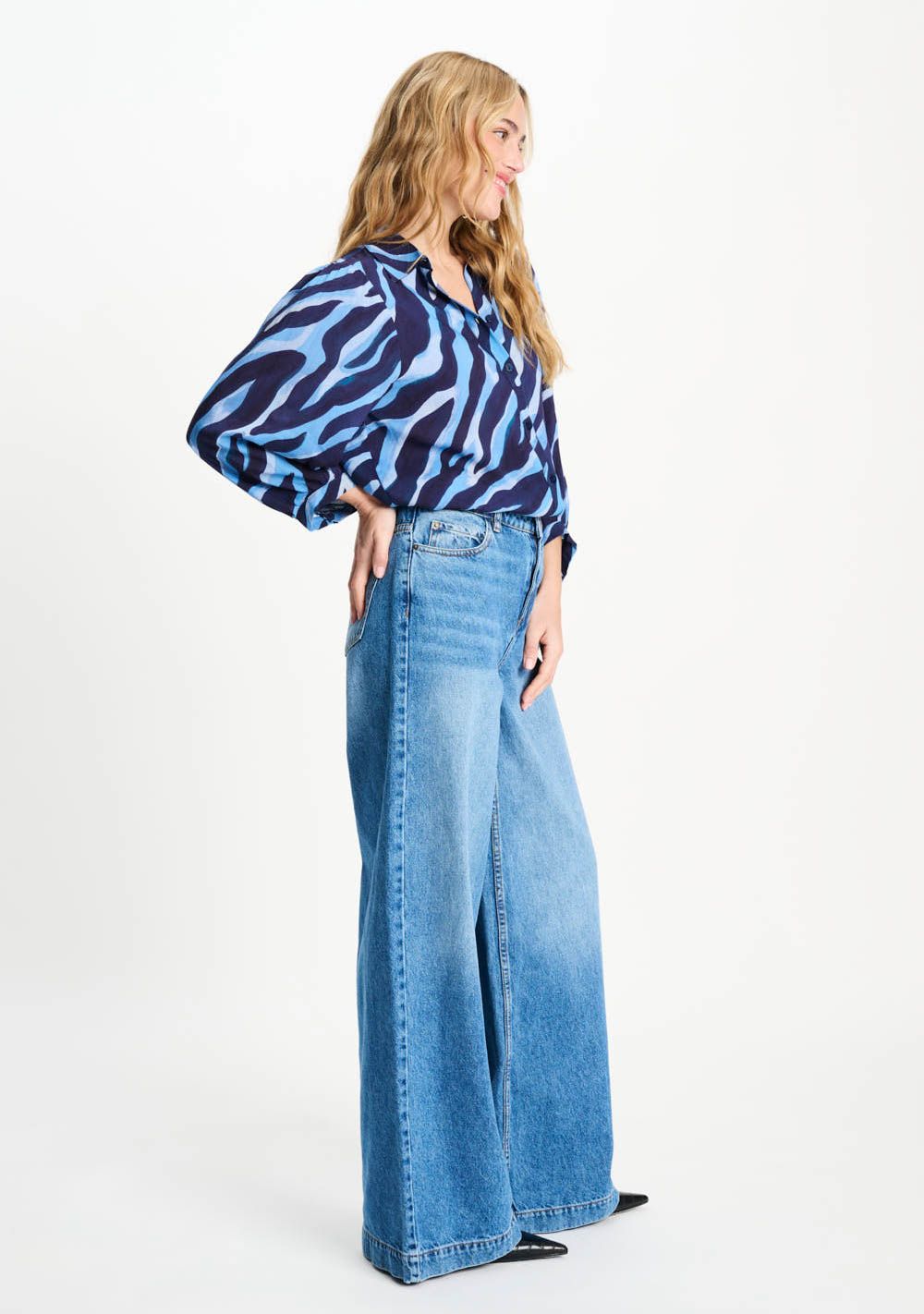 POM AMSTERDAM - BLOUSE - Blauw