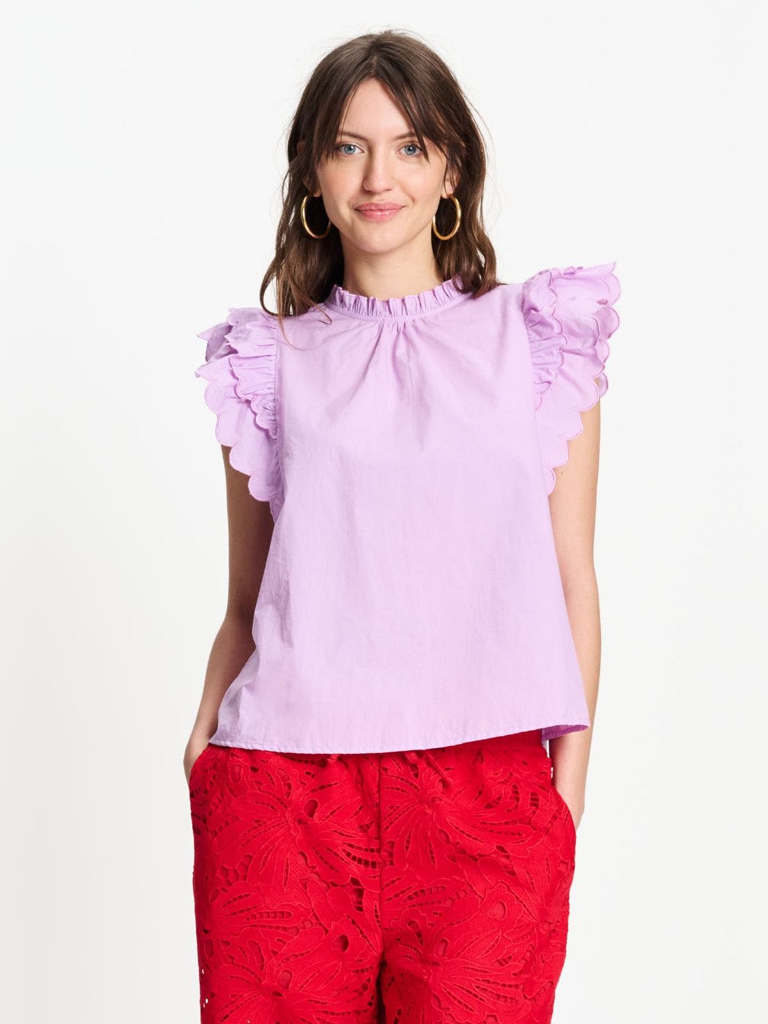 POM AMSTERDAM - BLOUSE - Paars