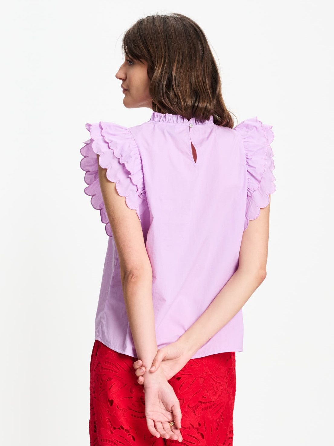 POM AMSTERDAM - BLOUSE - Paars