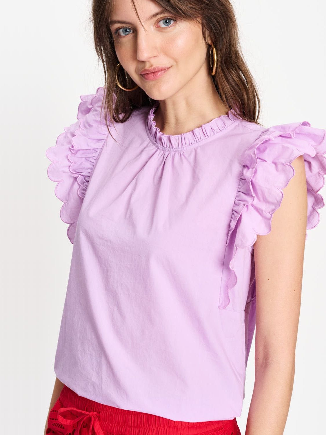POM AMSTERDAM - BLOUSE - Paars