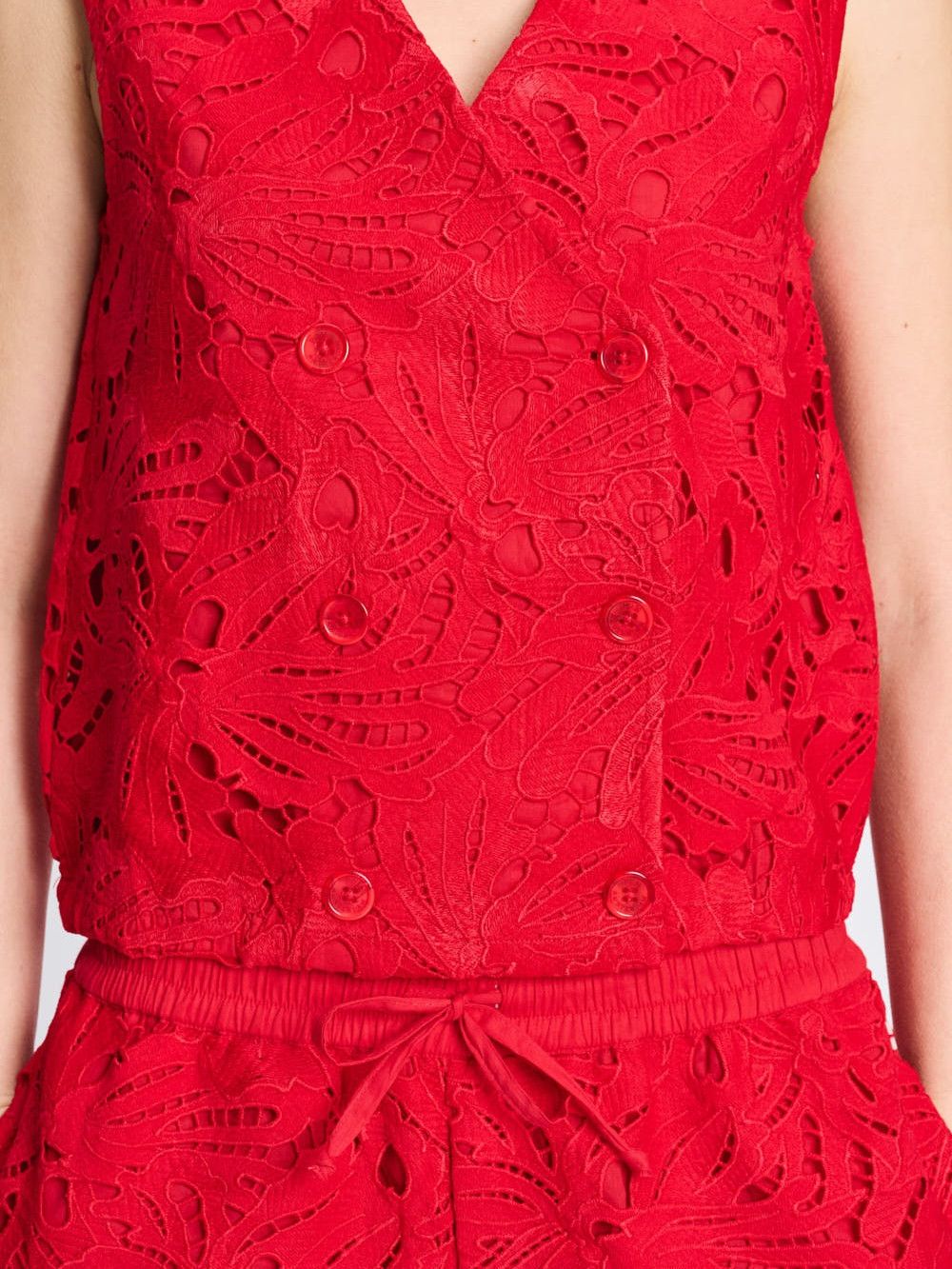 POM AMSTERDAM - GILET - Rood