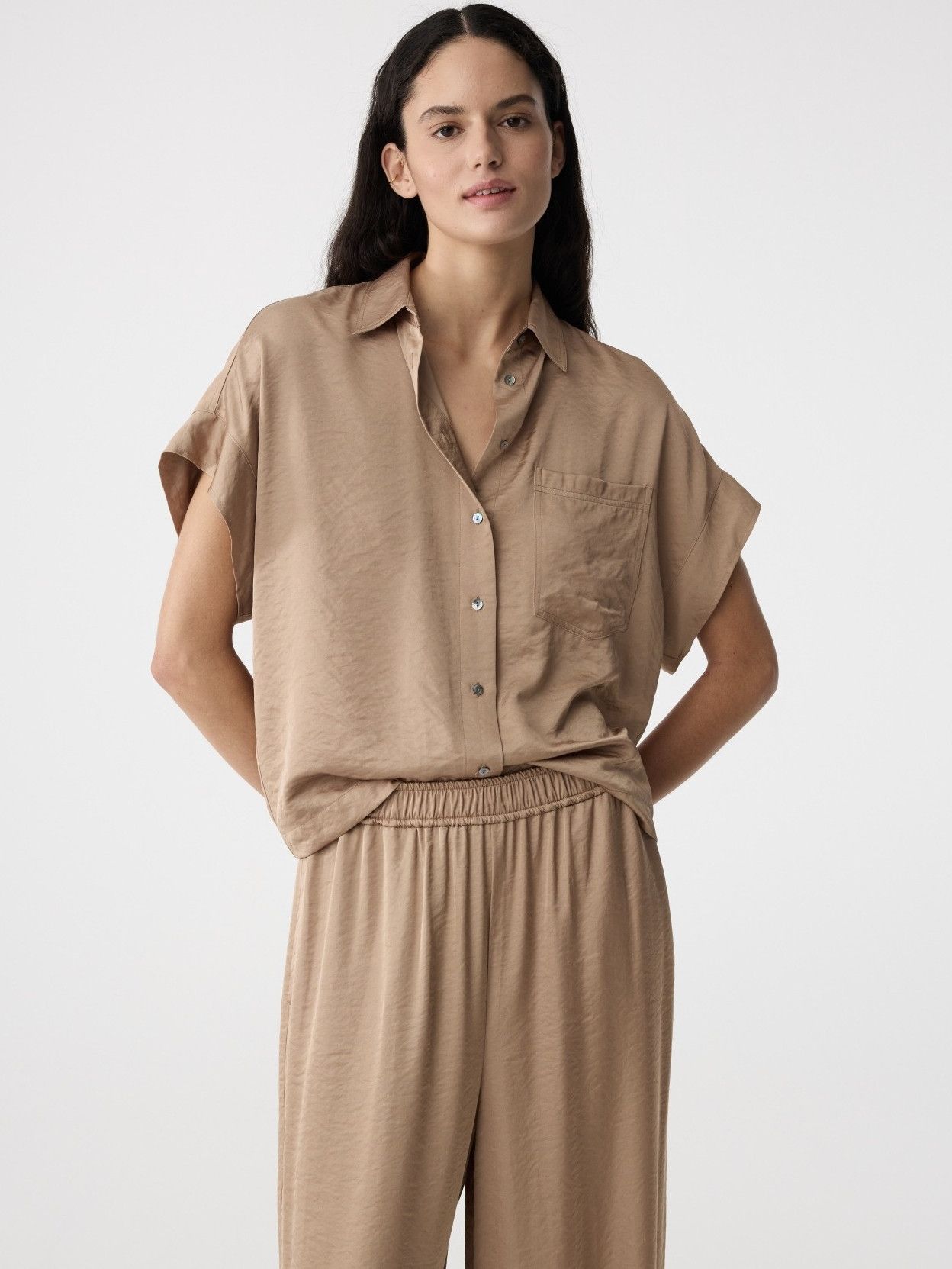 KNIT-TED - BLOUSE - Bruin