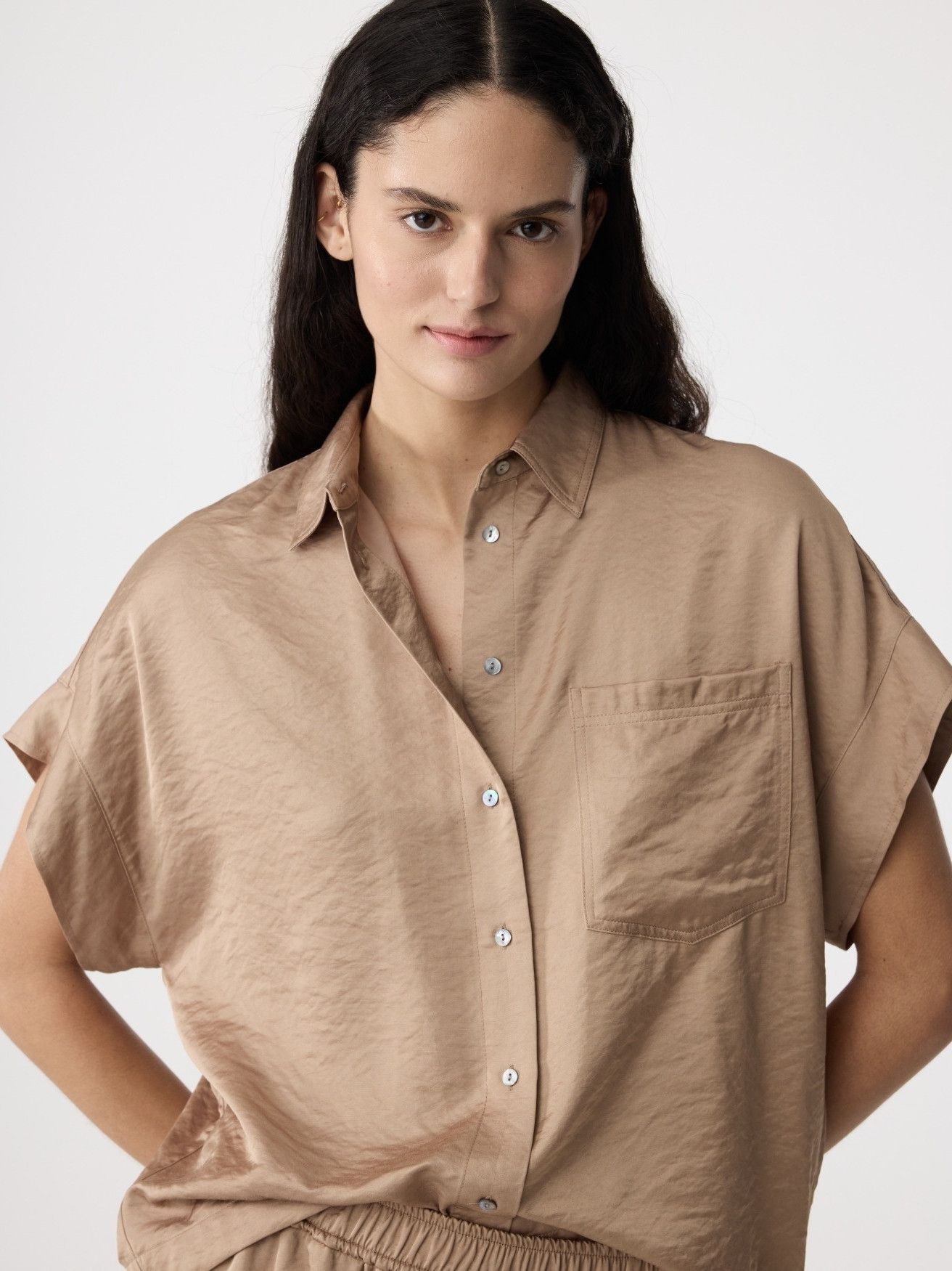 KNIT-TED - BLOUSE - Bruin