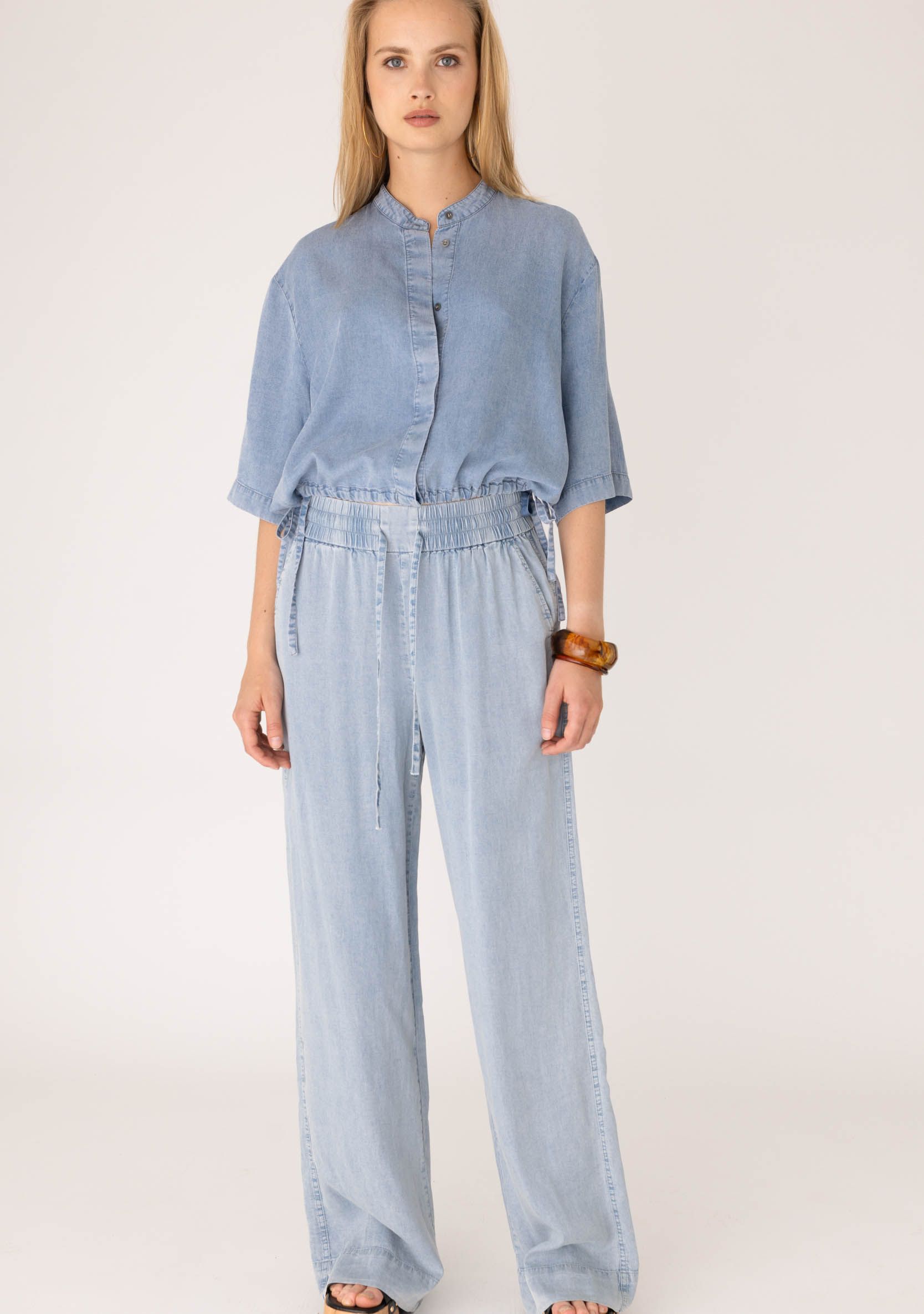 ANNA BLUE - BROEK - Blauw