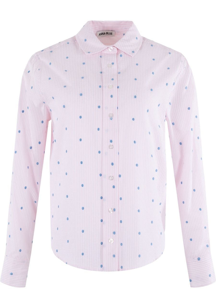 ANNA BLUE BLOUSE
