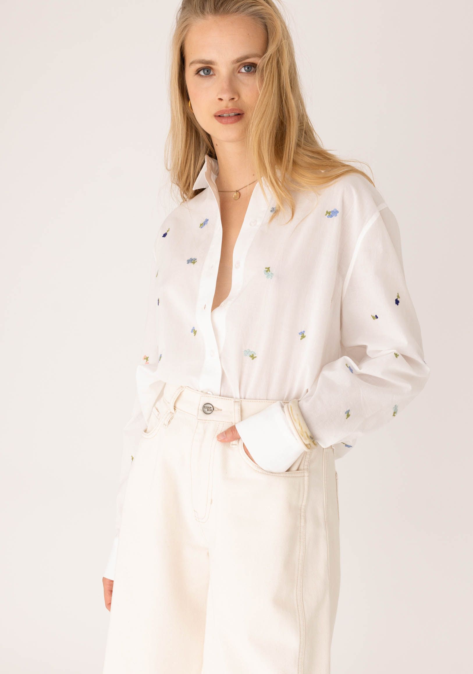 ANNA BLUE - BLOUSE - Off white