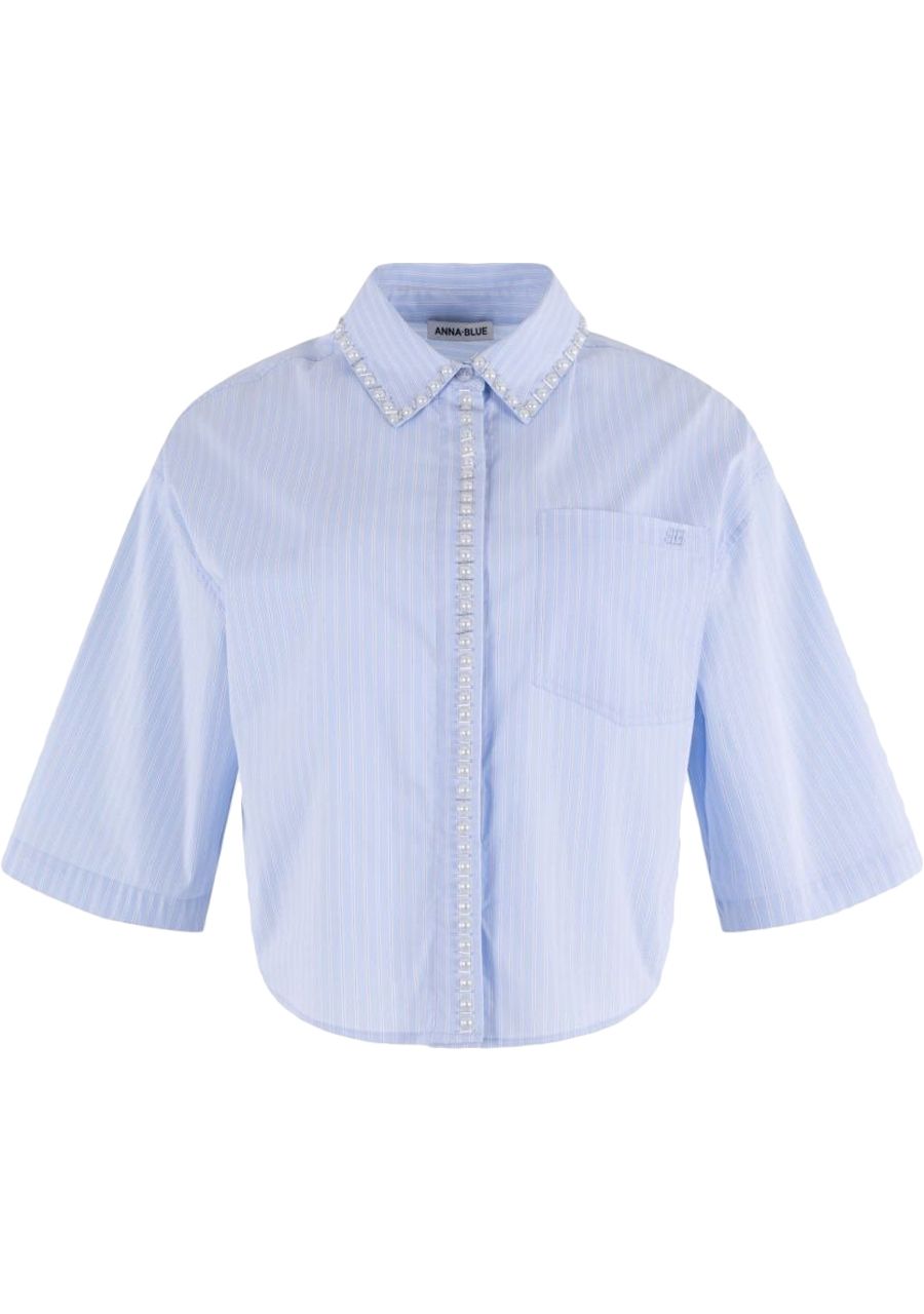 ANNA BLUE BLOUSE