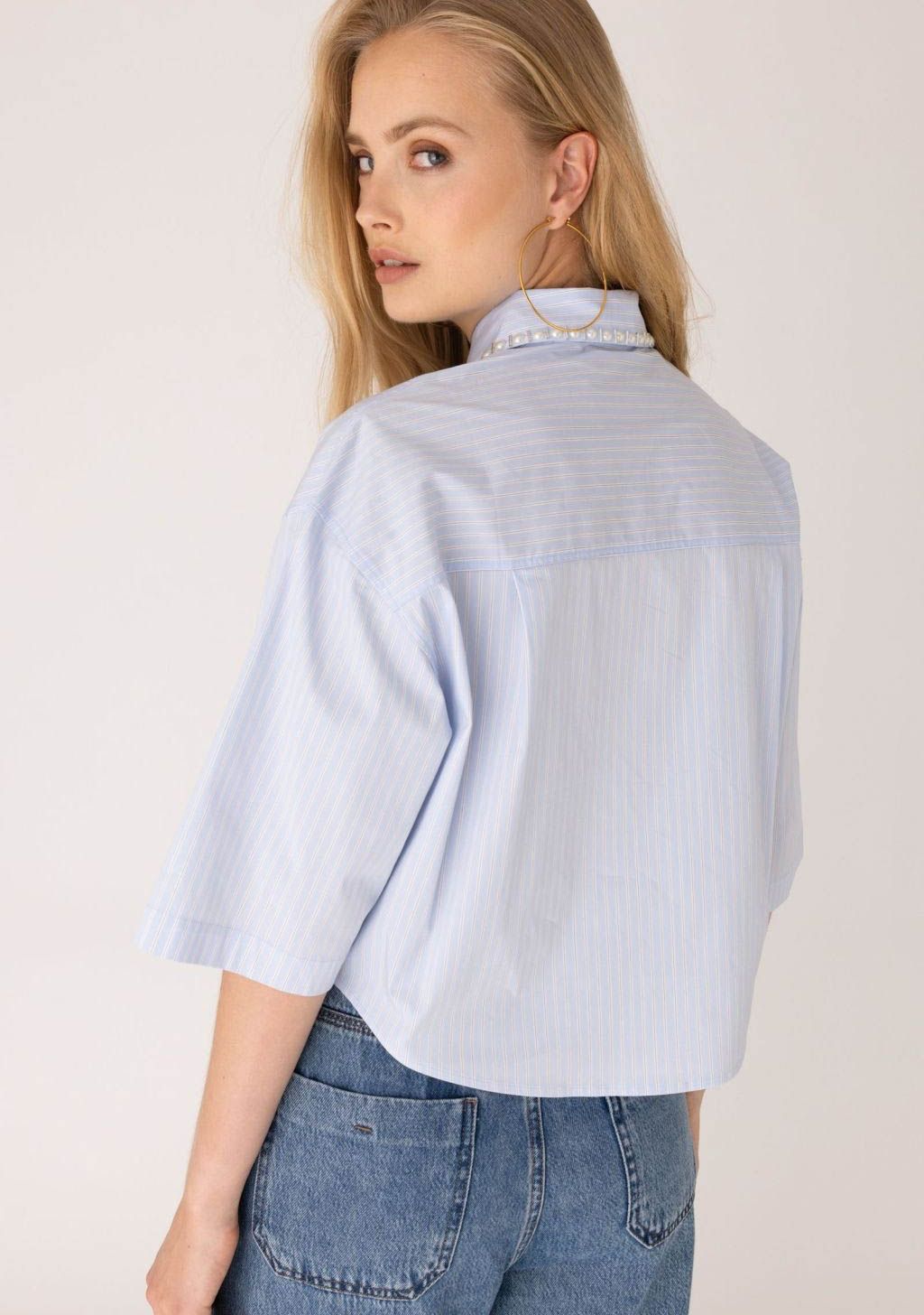 ANNA BLUE BLOUSE