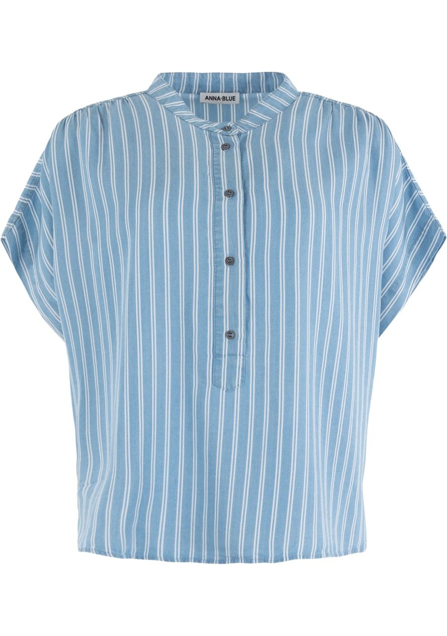 ANNA BLUE BLOUSE