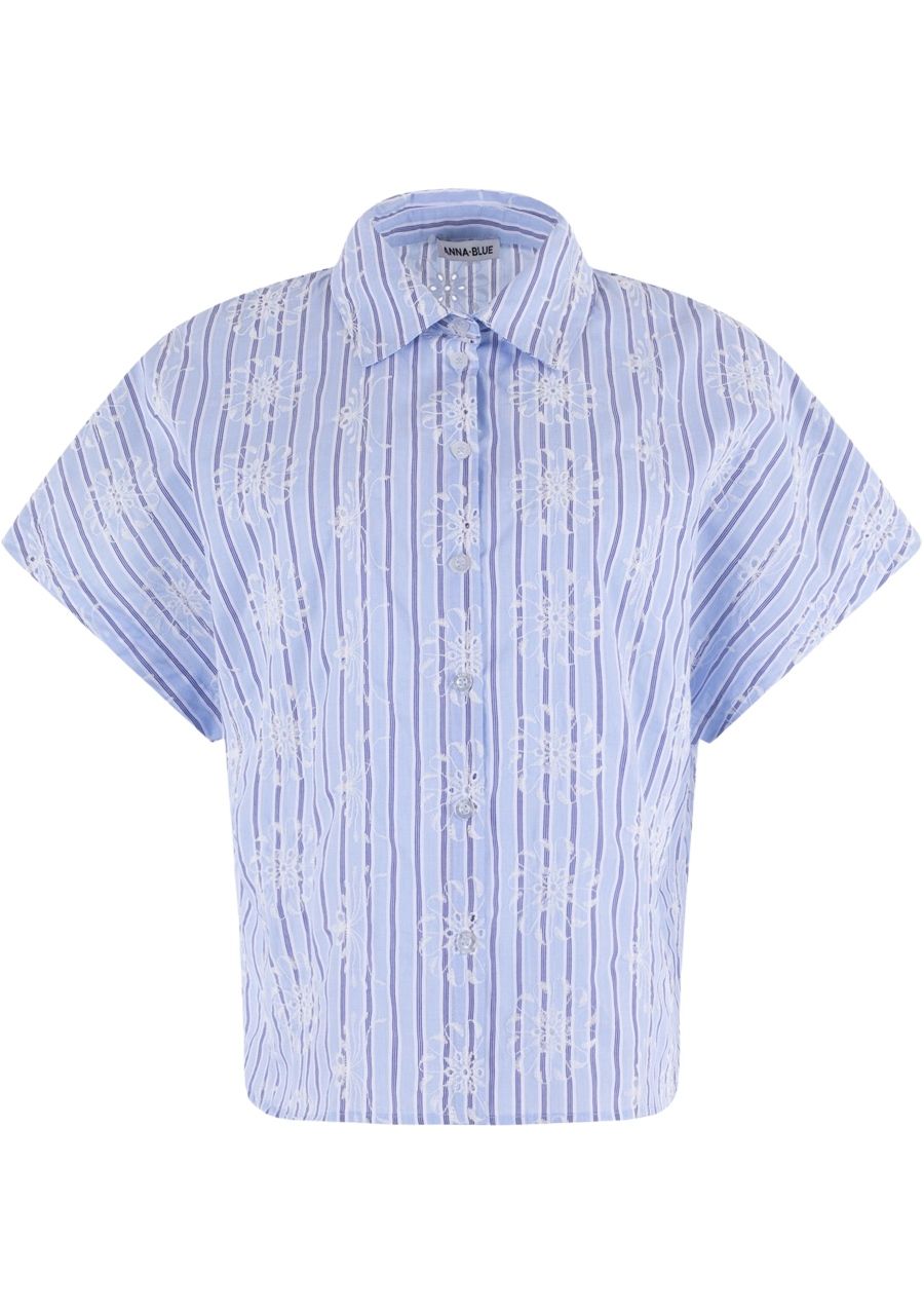 ANNA BLUE BLOUSE