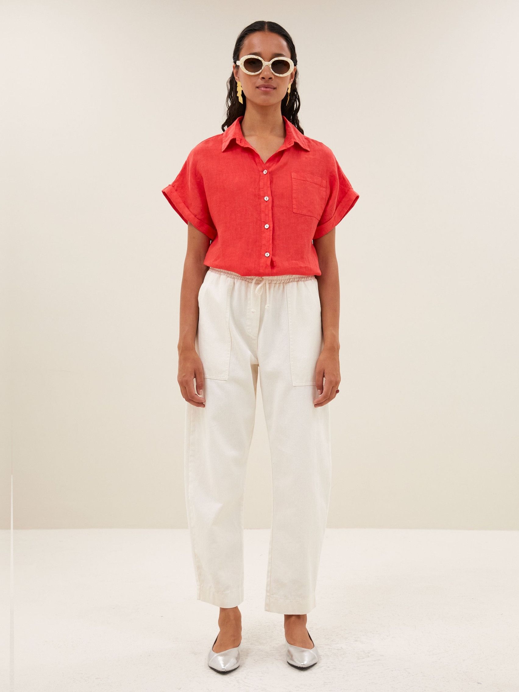 BY-BAR - BLOUSE - Rood