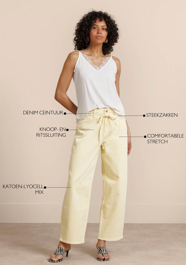 STUDIO ANNELOES - JEANS - Geel