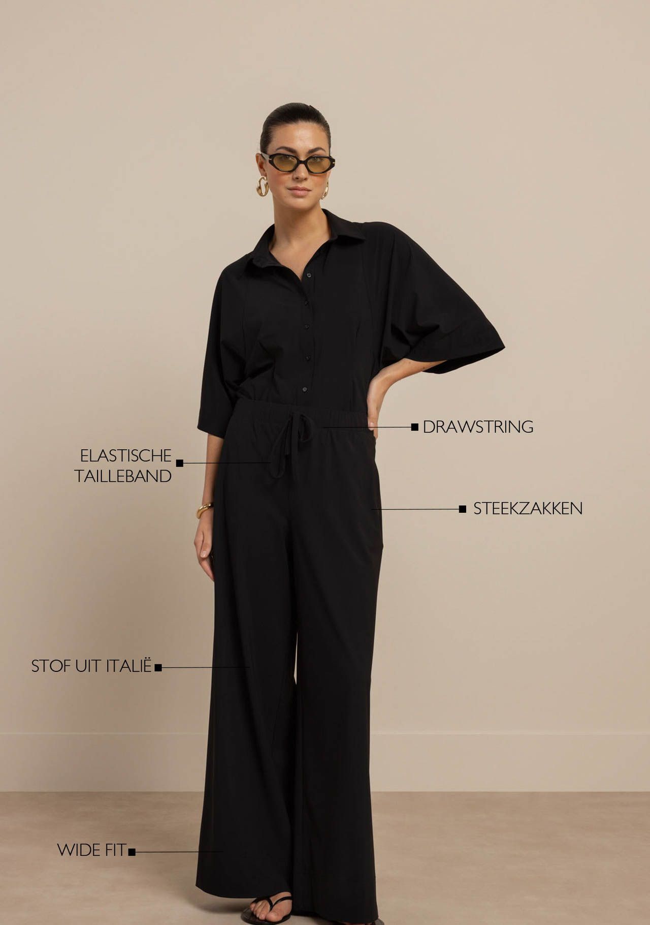 STUDIO ANNELOES - BROEK - Zwart