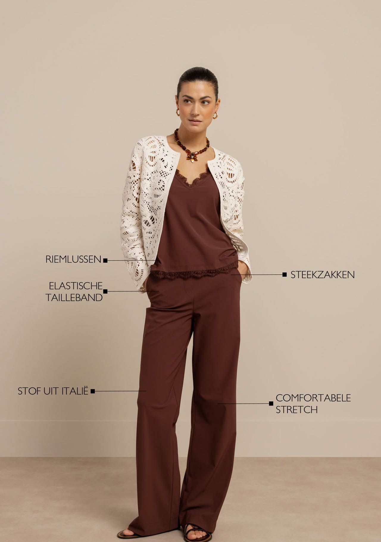 STUDIO ANNELOES - BROEK - Bruin
