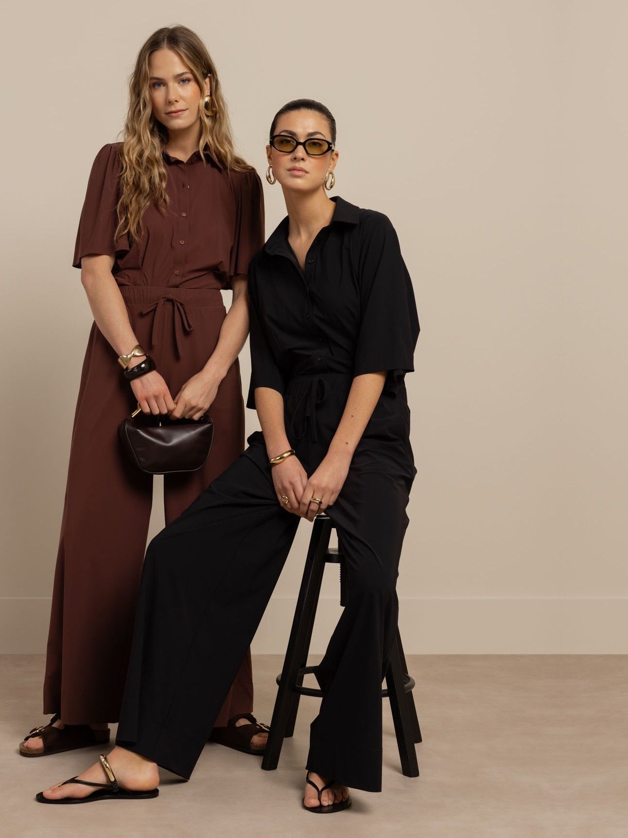 STUDIO ANNELOES - BLOUSE - Zwart