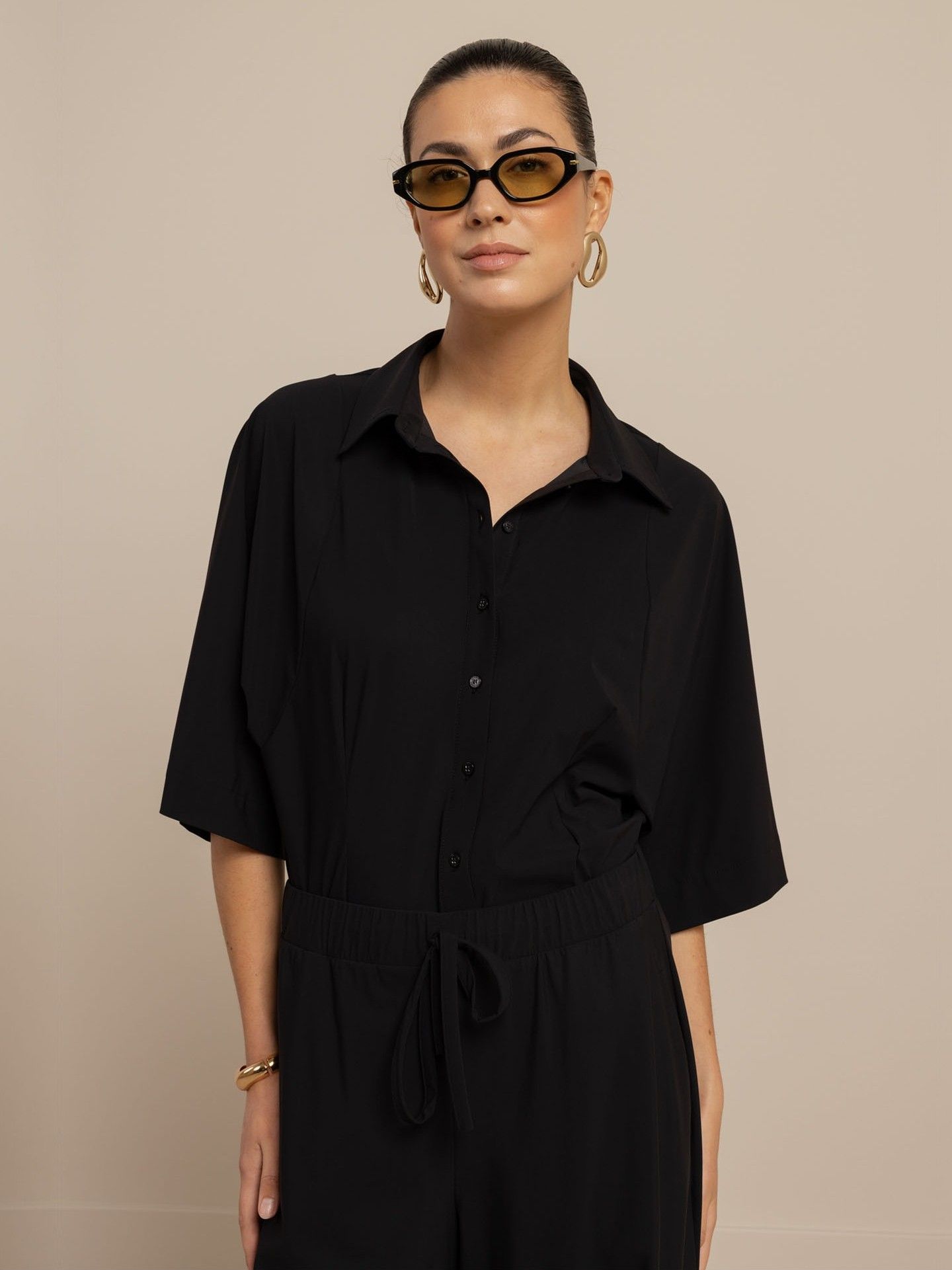 STUDIO ANNELOES - BLOUSE - Zwart