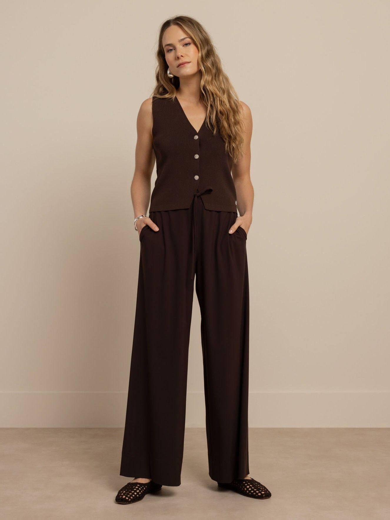 STUDIO ANNELOES - GILET - Bruin