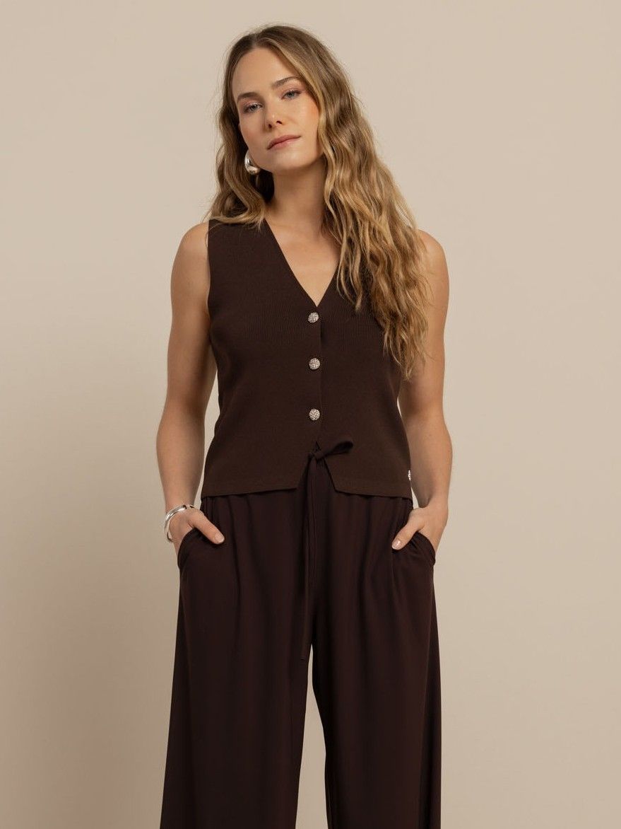STUDIO ANNELOES - GILET - Bruin