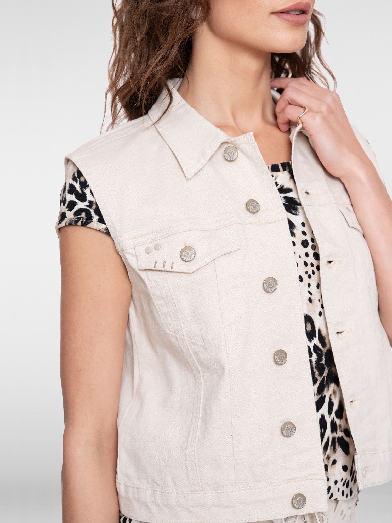 GEISHA - GILET - Off white