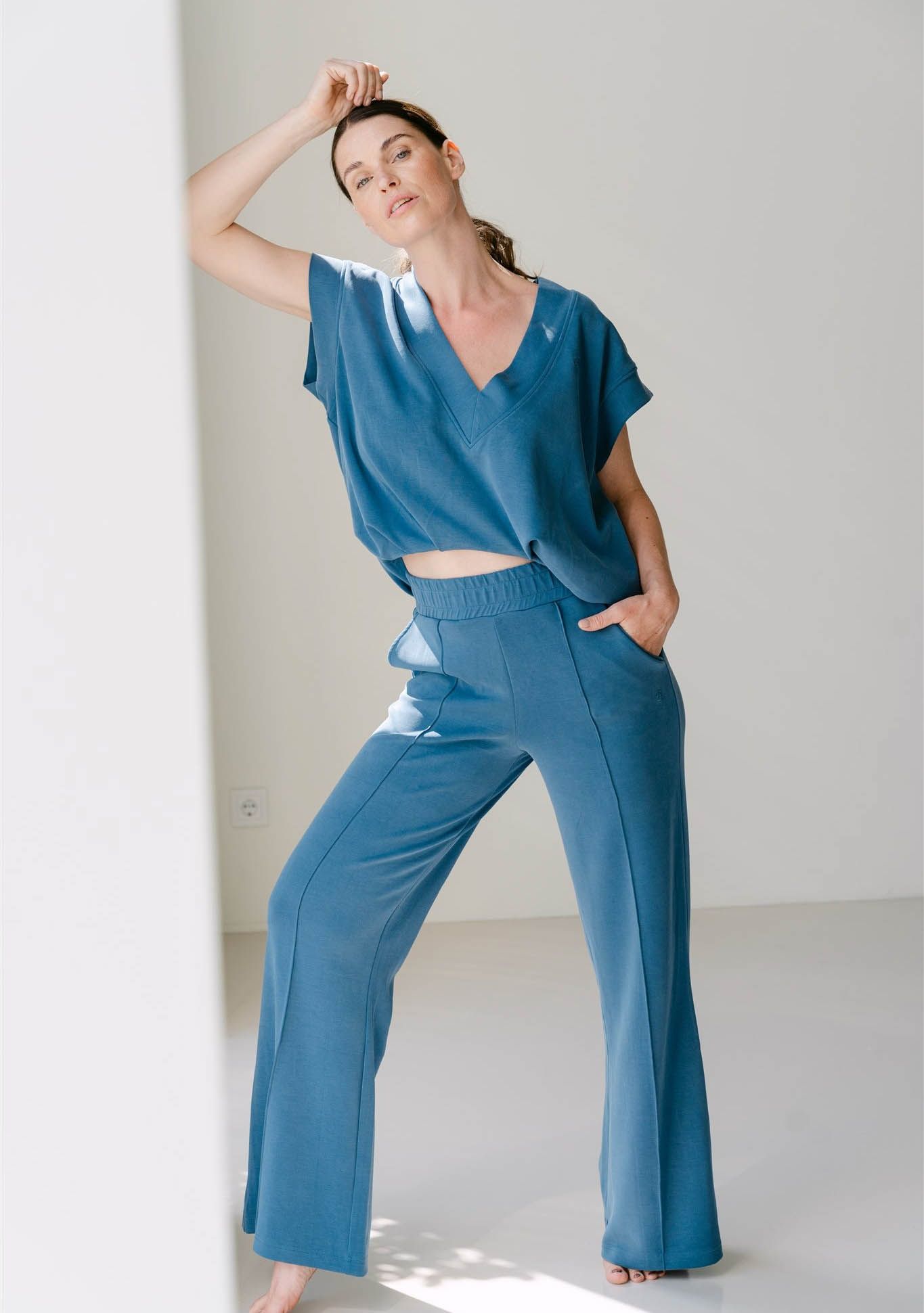 AIMEE THE LABEL - BROEK - Blauw