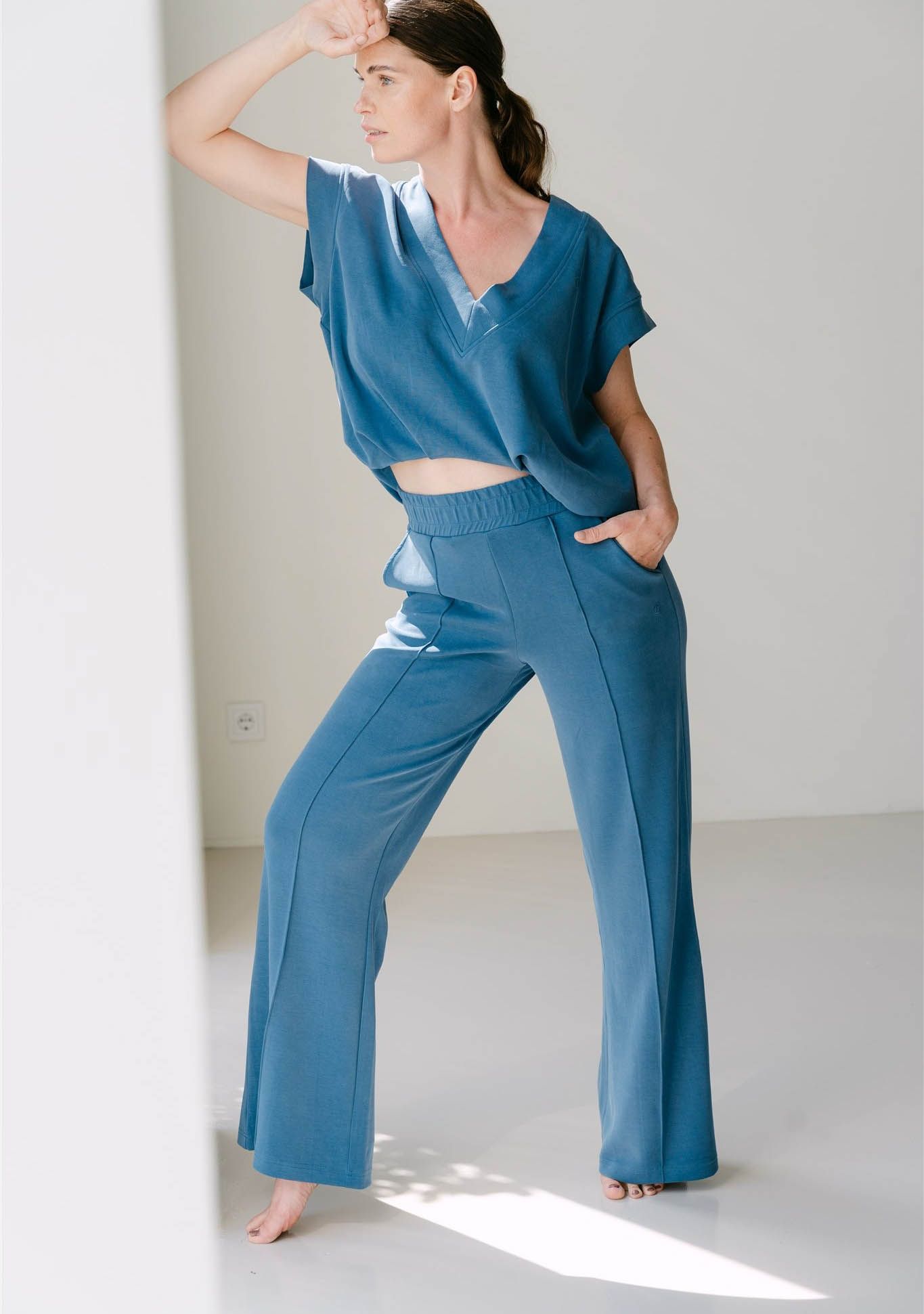 AIMEE THE LABEL - BROEK - Blauw