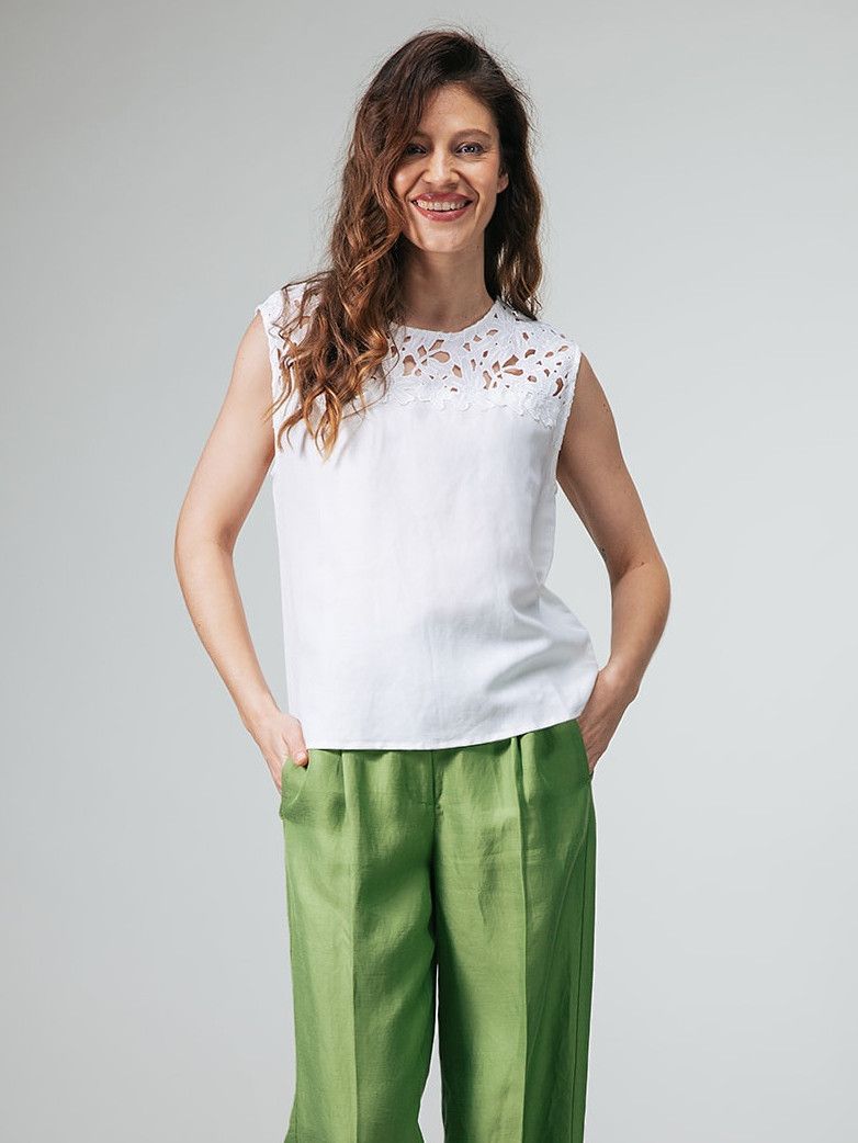 LABEL DOT - BLOUSE - Wit