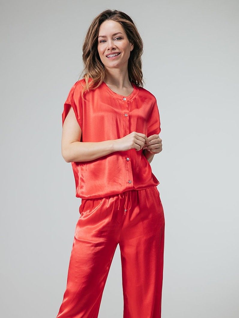LABEL DOT - BLOUSE - Rood