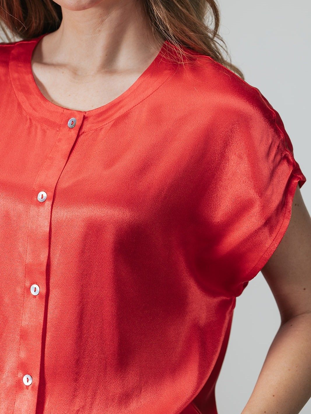 LABEL DOT - BLOUSE - Rood