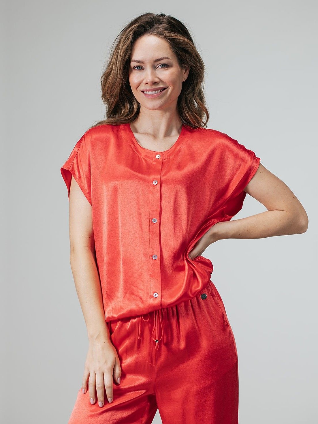 LABEL DOT - BLOUSE - Rood