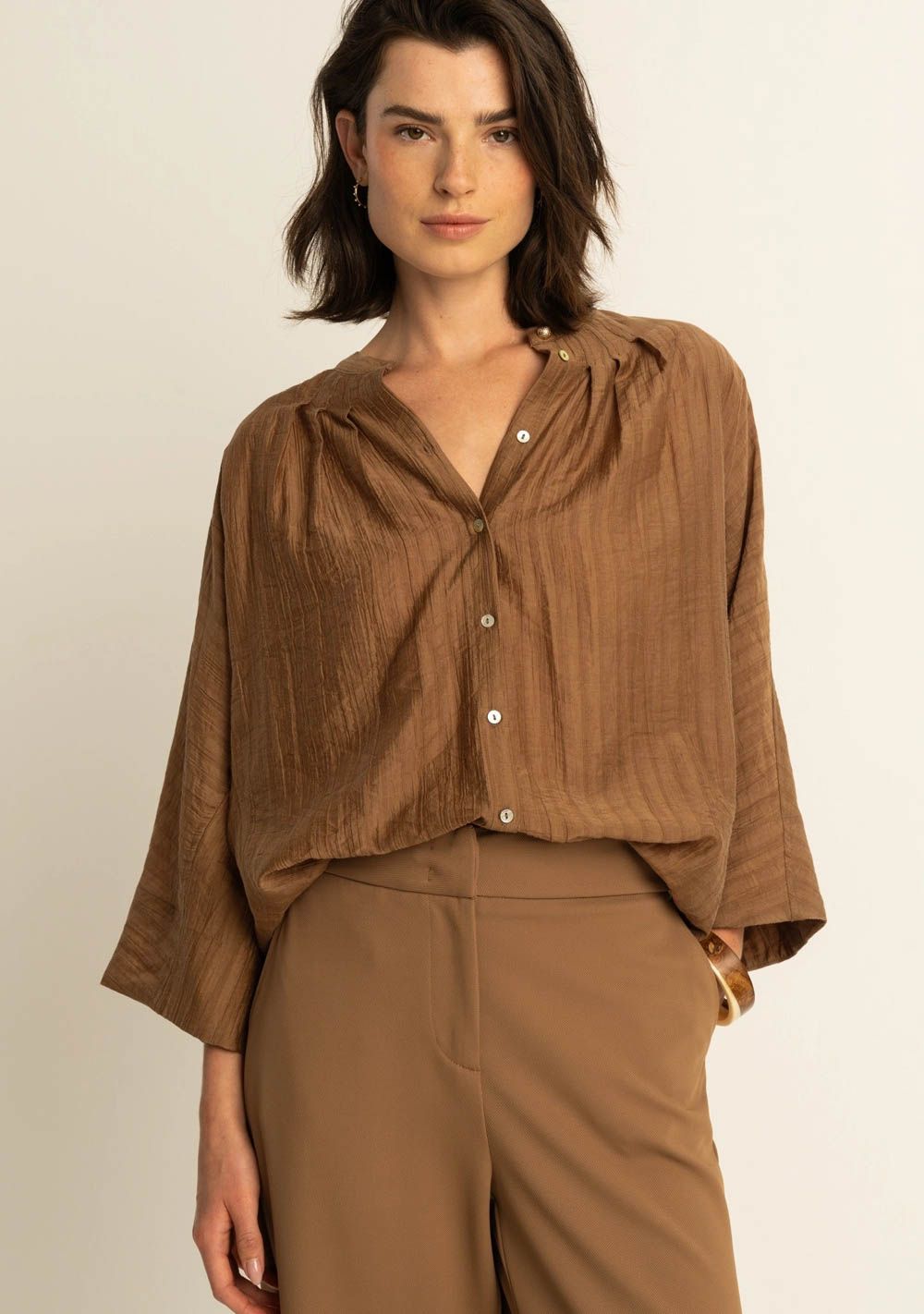 EXPRESSO - BLOUSE - Bruin