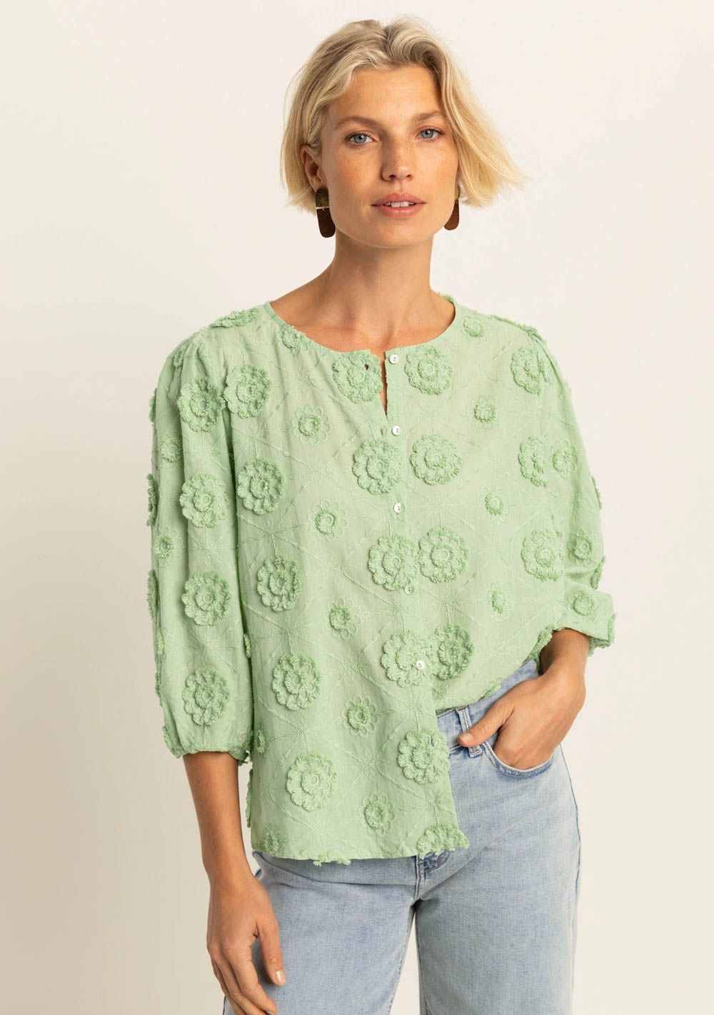 EXPRESSO - BLOUSE - Groen