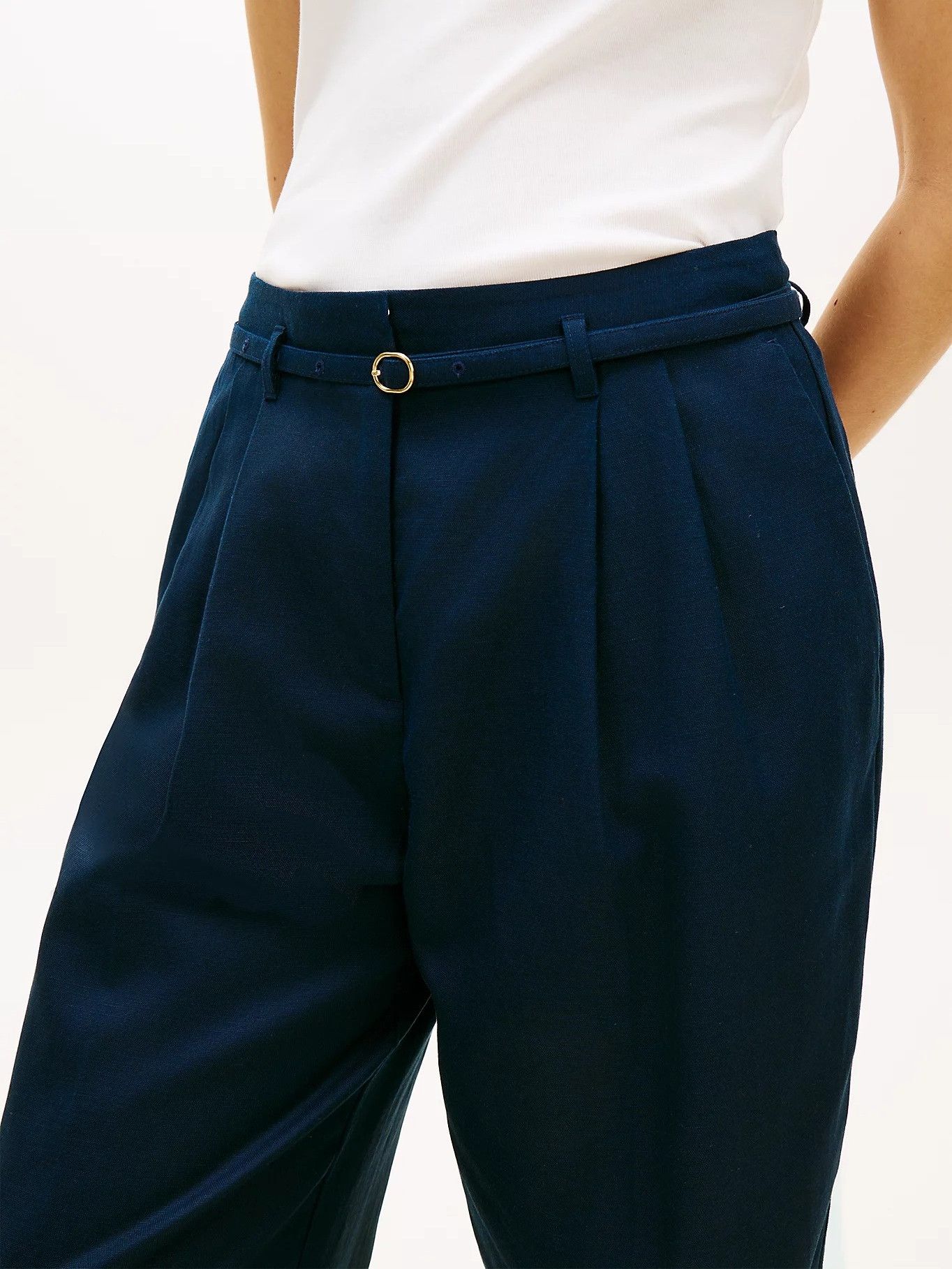 TOMMY HILFIGER - BROEK - Blauw