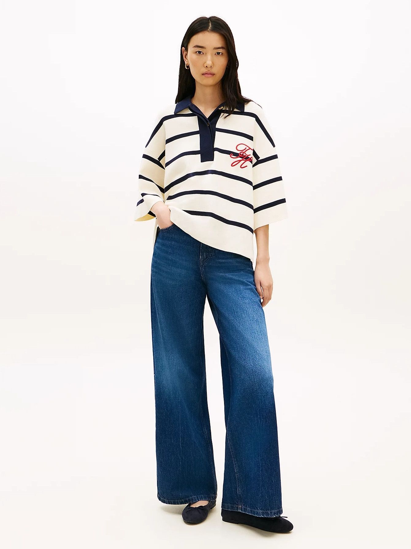 TOMMY HILFIGER TRUI KORTE MOUW