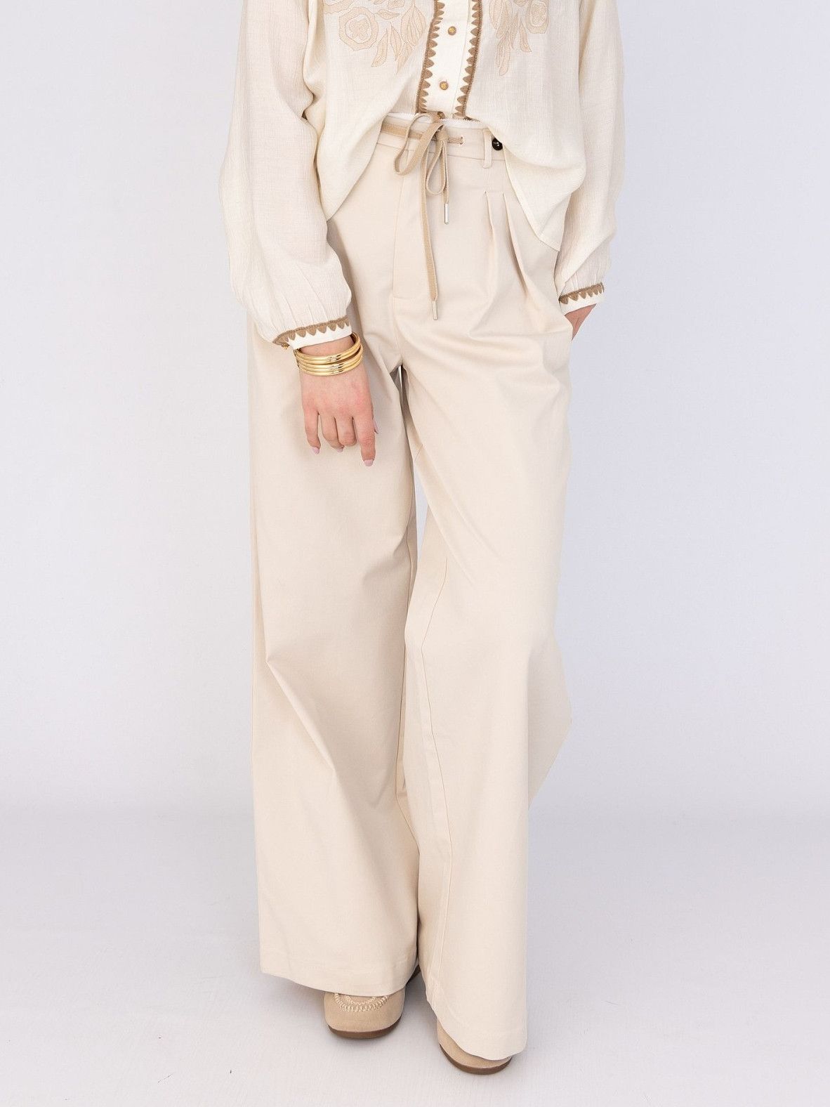 ANNA VAN TOOR - BROEK - Beige