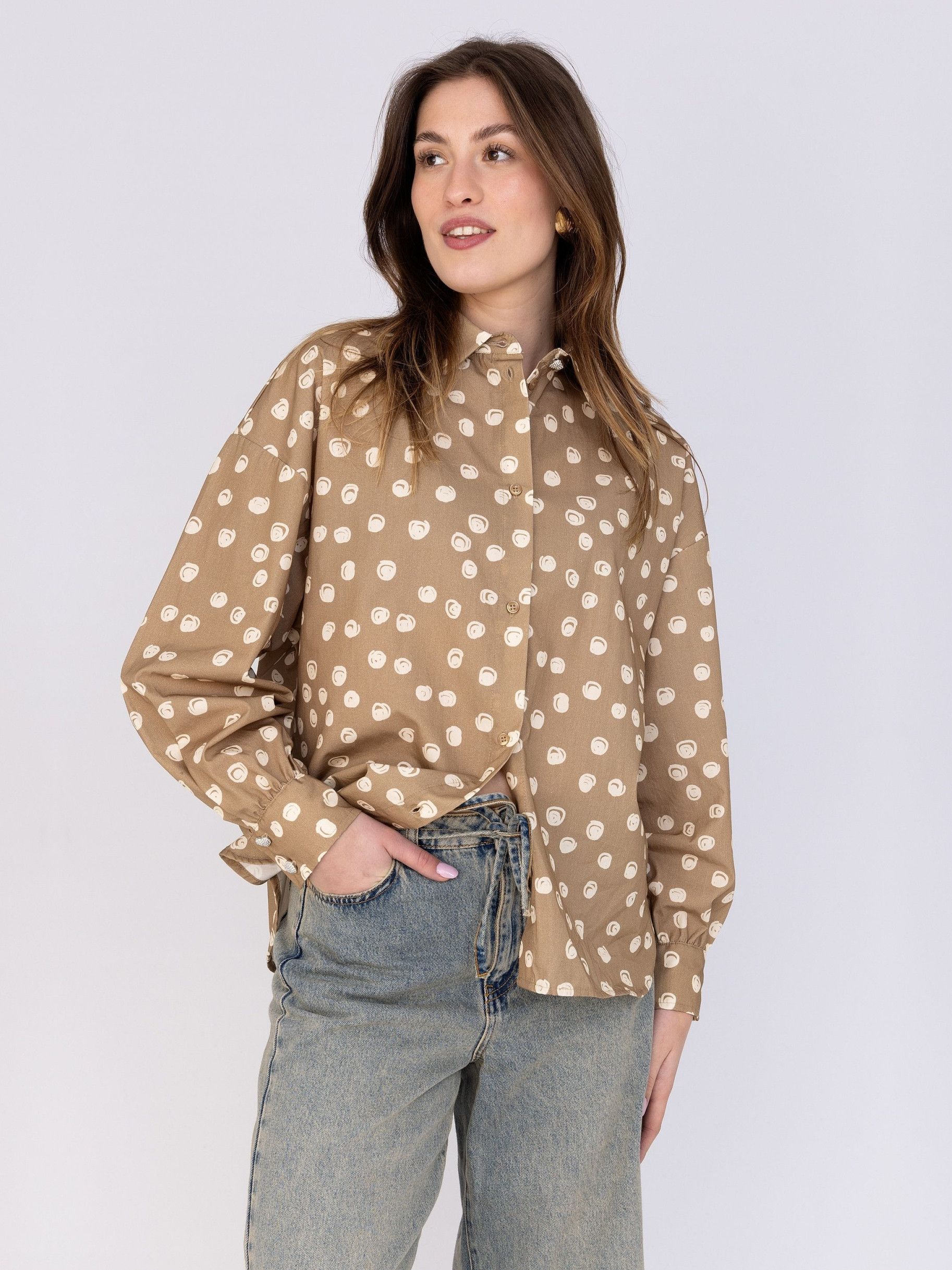 ANNA VAN TOOR - BLOUSE - Beige