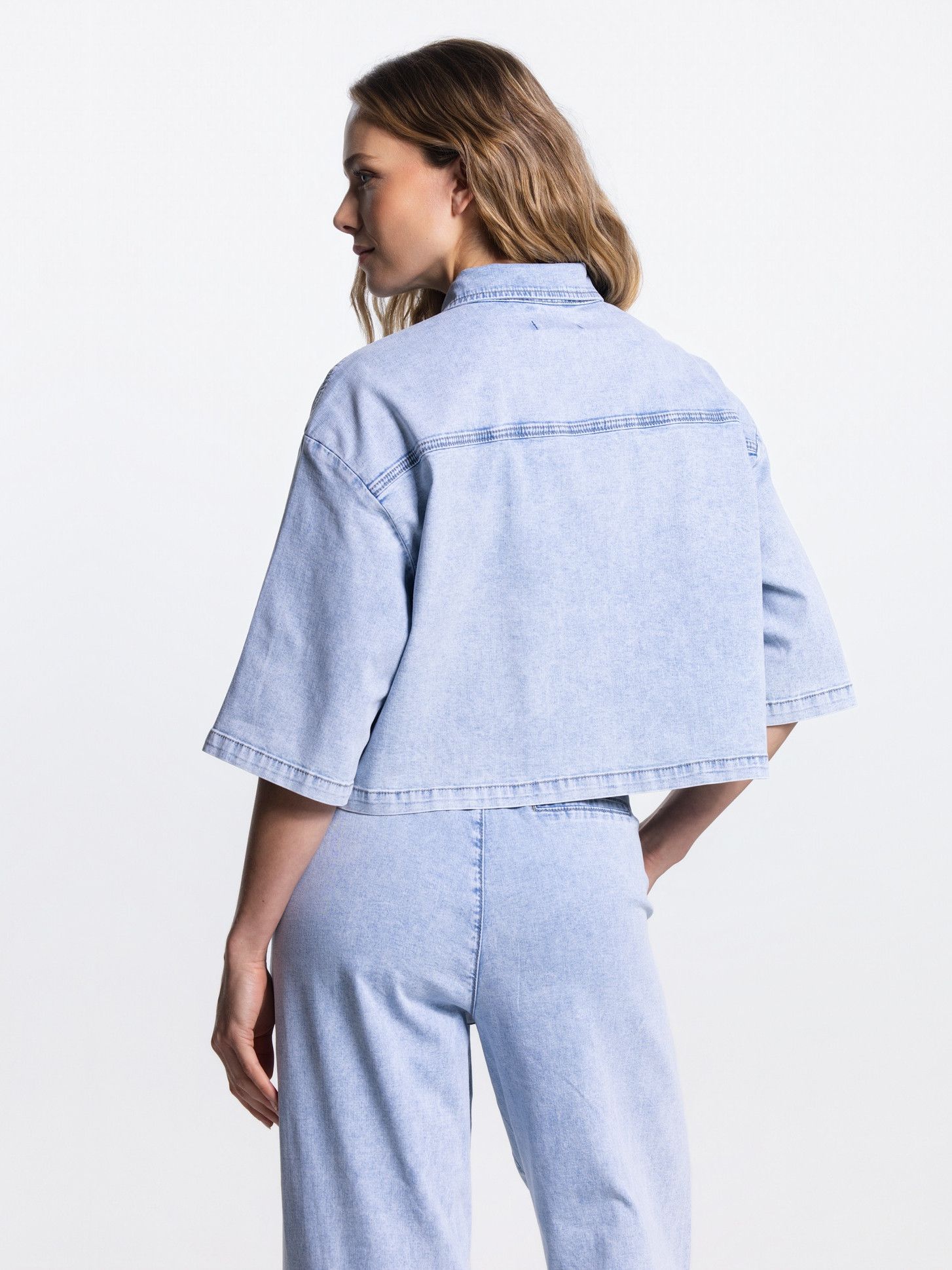 JANSEN AMSTERDAM - BLOUSE - Blauw
