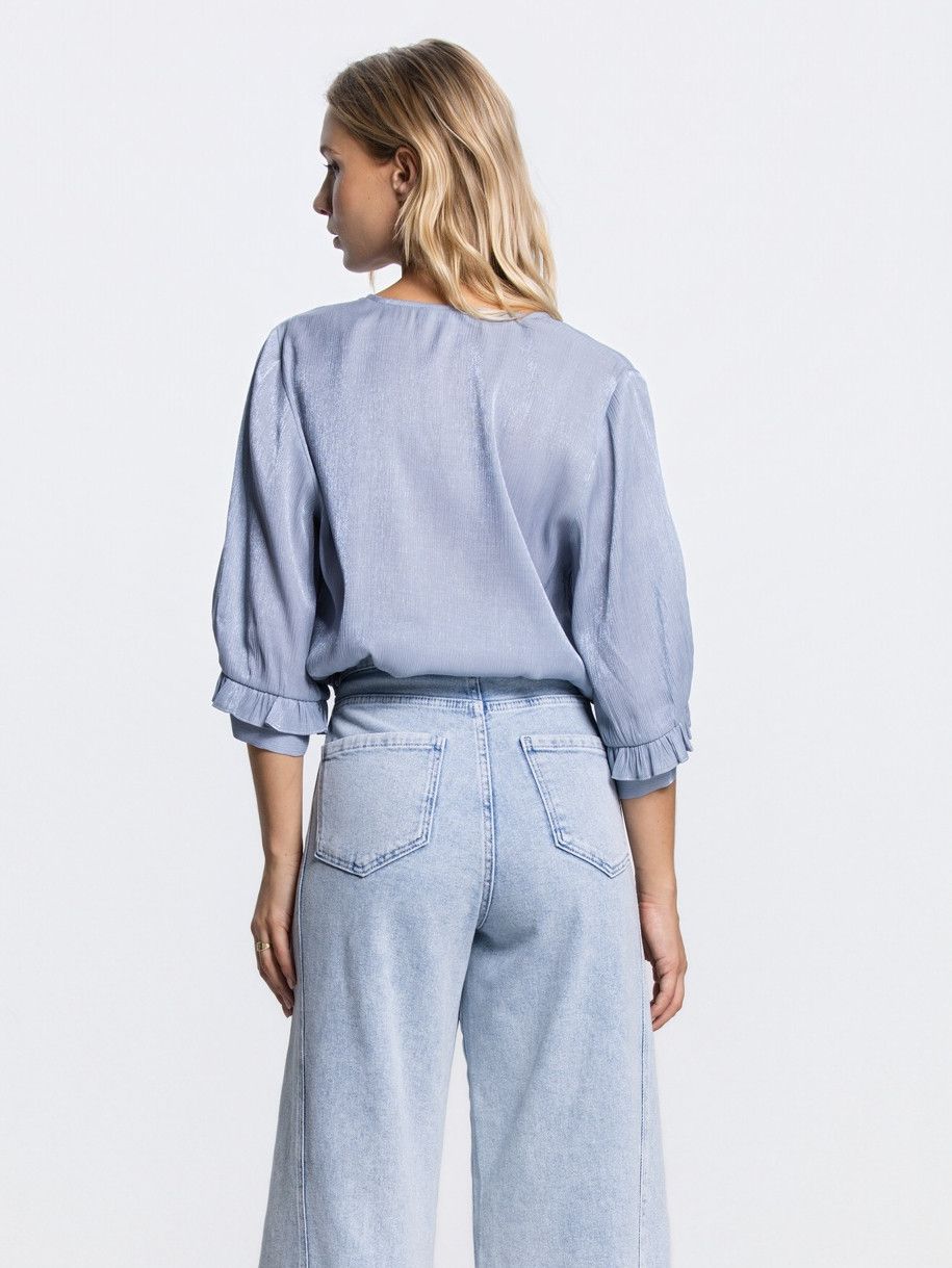 JANSEN AMSTERDAM - BLOUSE - Blauw