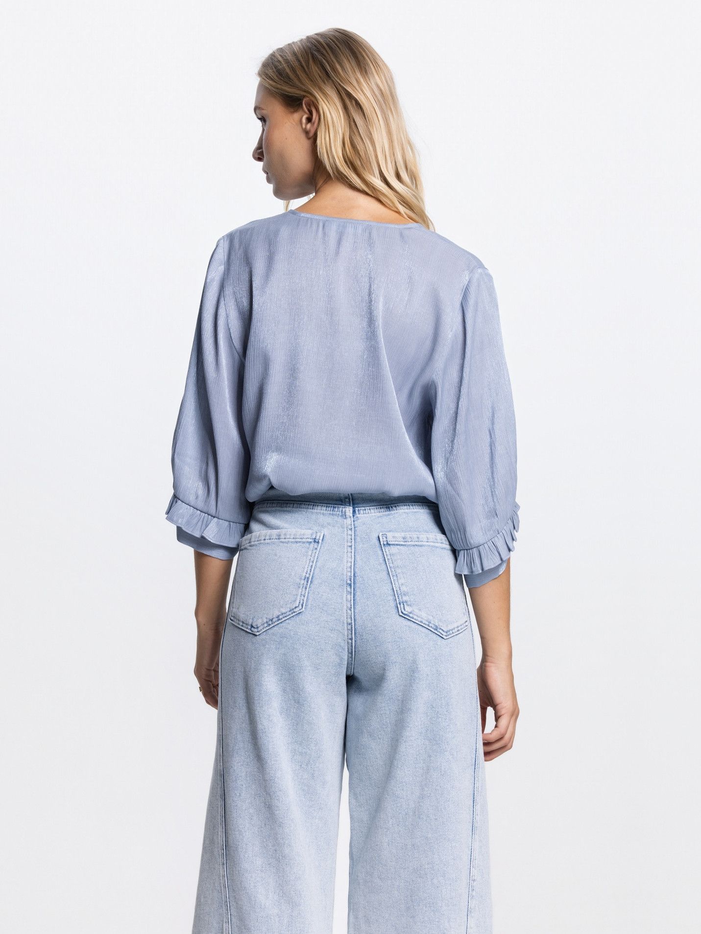 JANSEN AMSTERDAM - BLOUSE - Blauw