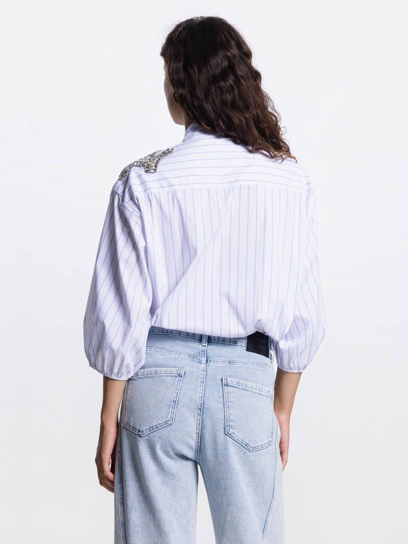 JANSEN AMSTERDAM - BLOUSE - Blauw