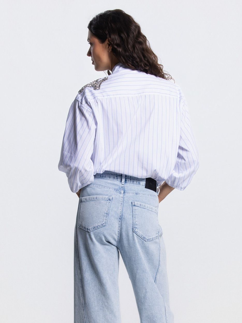 JANSEN AMSTERDAM - BLOUSE - Blauw