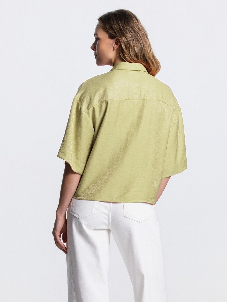 JANSEN AMSTERDAM - BLOUSE - Groen