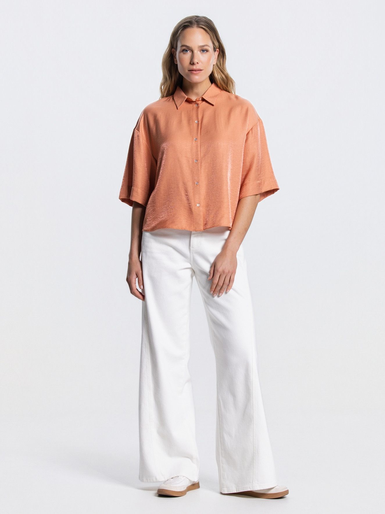JANSEN AMSTERDAM - BLOUSE - Oranje