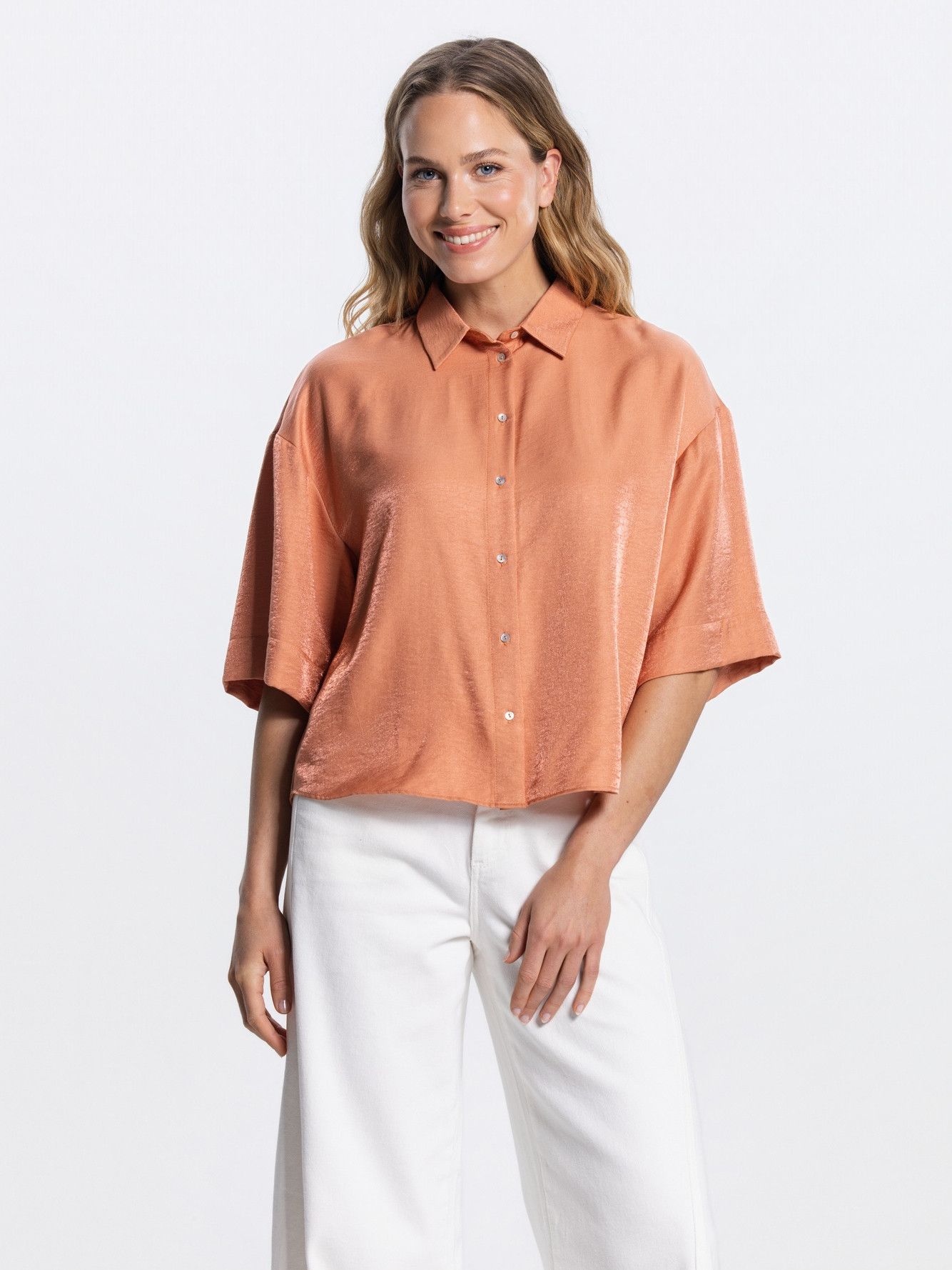 JANSEN AMSTERDAM - BLOUSE - Oranje