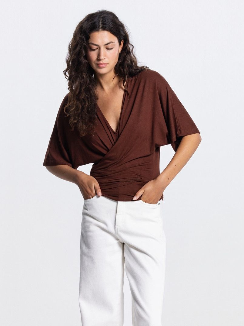JANSEN AMSTERDAM - SHIRT - Bruin