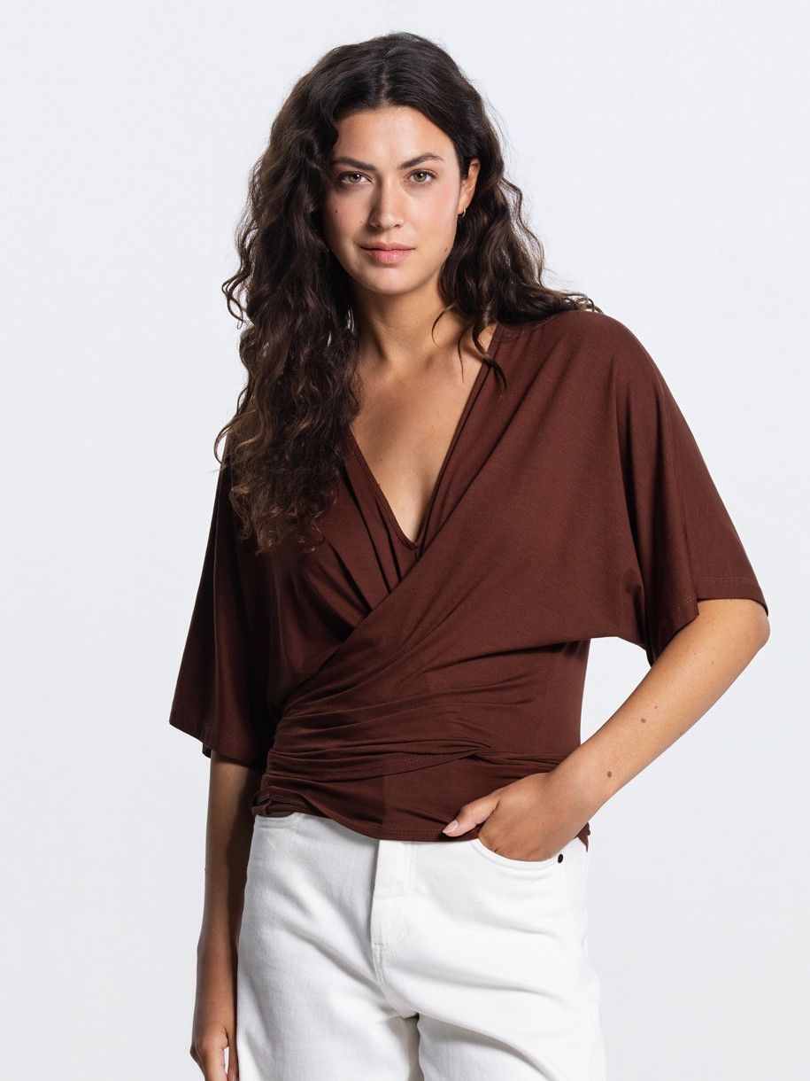 JANSEN AMSTERDAM - SHIRT - Bruin