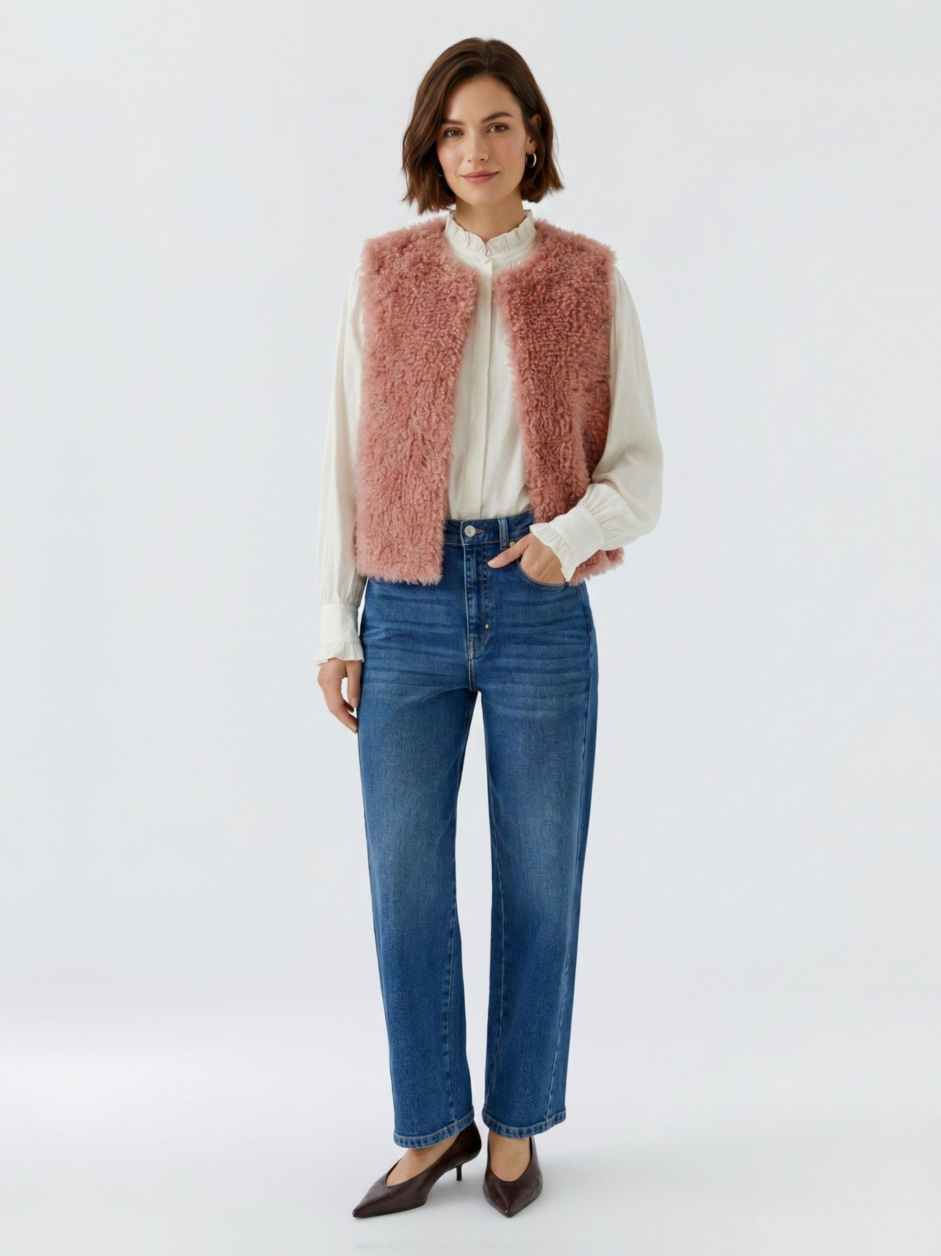 OUI - VEST - Roze