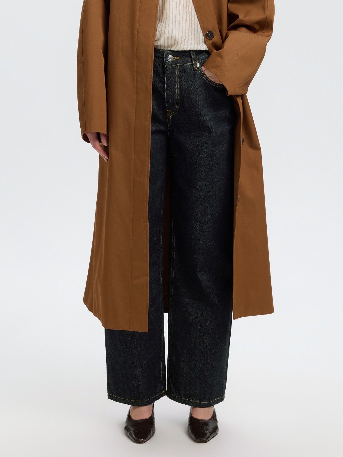 SELECTED FEMME - JEANS - Blauw