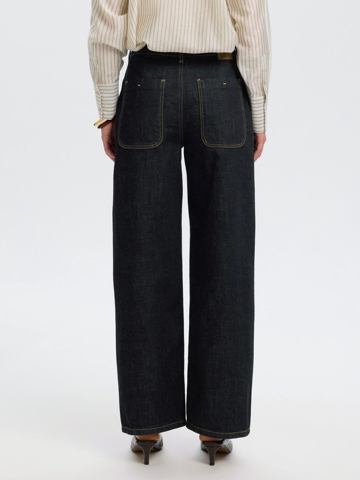 SELECTED FEMME - JEANS - Blauw