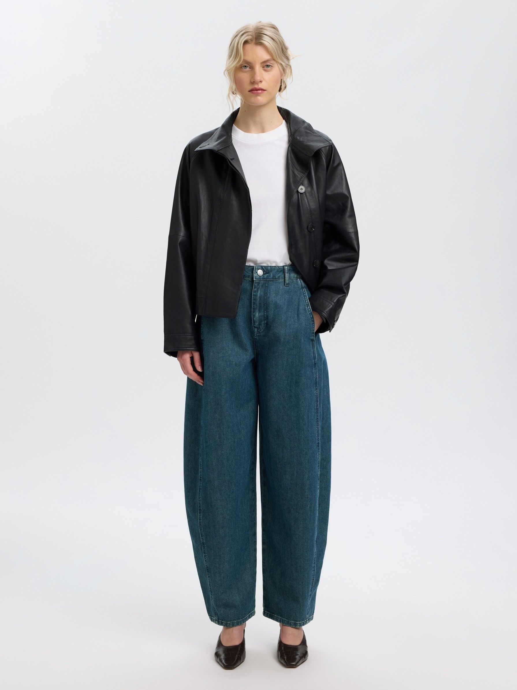 SELECTED FEMME - JEANS - Blauw